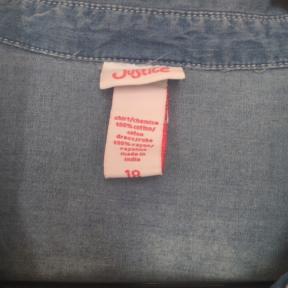 Floral Dress w/ Chambray Top - Picture 5 of 6